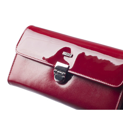 Portfel damski skórzany KEMER EN 295 Czerwony