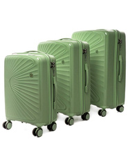 Zestaw walizek 3w1 POLIPROPYLEN PP6 PISTACJOWY