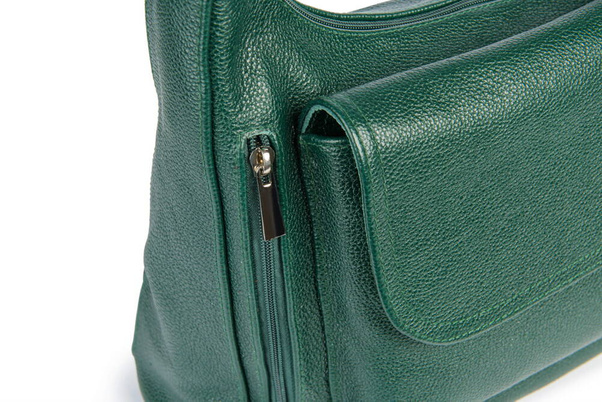 Torebka skórzana na ramię KEMER VOOC EP20 Zielona