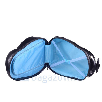 Walizka dziecięca KEMER RGL PINGWINEK Czarno Biała