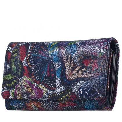Portfel damski skórzany KEMER 008D Multikolor - min. zamówienie 20 / 50 / 100 szt.
