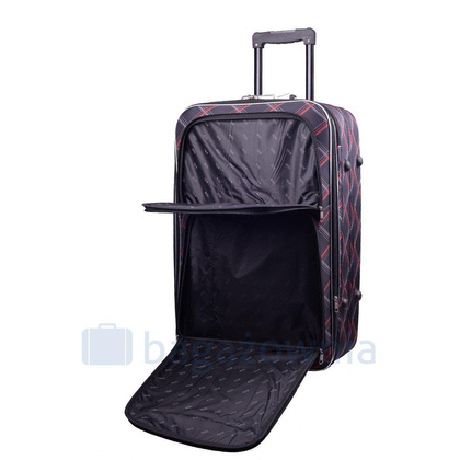 Mała kabinowa walizka PELLUCCI RGL 773 S Czarno Czerwona