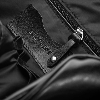 Klasyczna torba męska z paskiem na ramię BRØDRENE b12 ciemny brąz - min. zamówienie 20 / 50 / 100 szt.