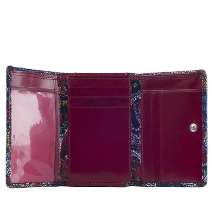 Portfel damski skórzany KEMER 011D Czerwony - min. zamówienie 20 / 50 / 100 szt.