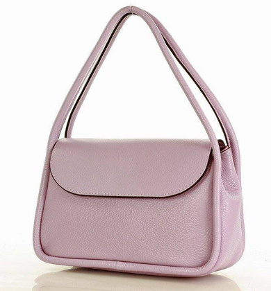 MARCO MAZZINI Torebka skórzana na ramię wizytowa listonoszka perfect leather lila róż - min. zamówienie 20 / 50 / 100 szt.