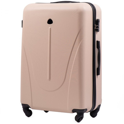 Duża walizka WINGS 888 L Beżowa
