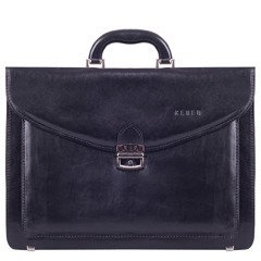 Teczka męska skórzana KEMER TS4 Czarna - min. zamówienie 20 / 50 / 100 szt.