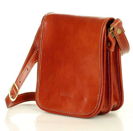 Marco Mazzini Torebka raportówka listonoszka skórzana messenger classic bag camel - min. zamówienie 20 / 50 / 100 szt.