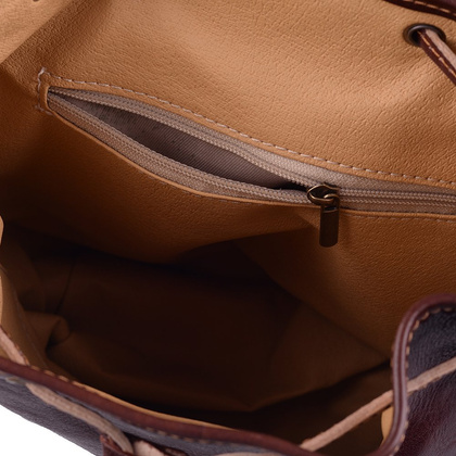 Plecak skórzany 1 Brąz - min. zamówienie 20 / 50 / 100 szt.