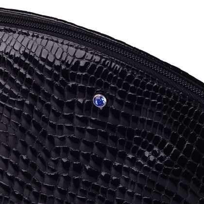 Kosmetyczka skórzana KEMER KO320 Czarny Lakier - min. zamówienie 20 / 50 / 100 szt.