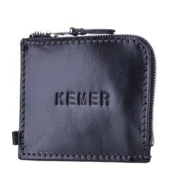 Portfel skórzany KEMER 86206701 Czarny  - min. zamówienie 20 / 50 / 100 szt.