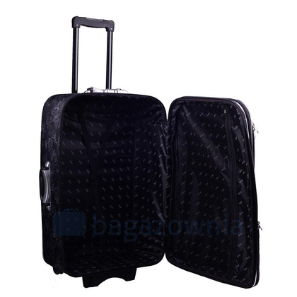 Mała kabinowa walizka PELLUCCI RGL 773 S Czarno Biała