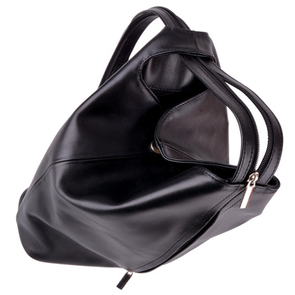 Plecak skórzany damski KEMER 1153-01 Czarny