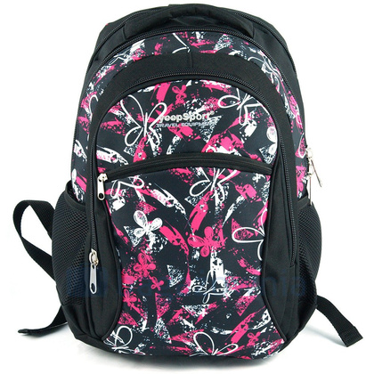 Plecak sportowy KEMER S94DX Różowo Czarny - min. zamówienie 20 / 50 / 100 szt.