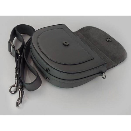 Listonoszka,chlebak,przewieszka  Vera Pelle klapka zamsz