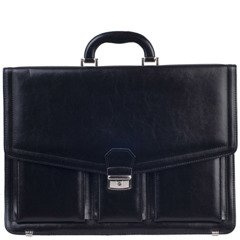 Teczka męska skórzana KEMER B 621/BY Czarna