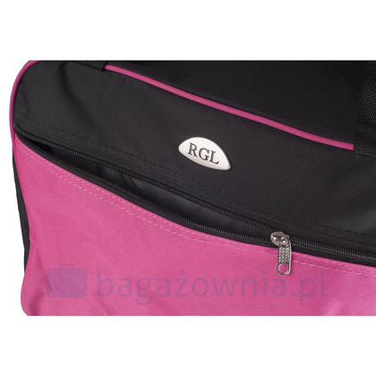 Torba podróżna podręczna PELLUCCI RGL WIZZ AIR M2 Czarno różowa