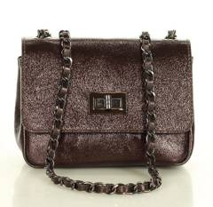 Torebka wizytowa listonoszka skóra MAZZINI - Sevilla metaliczny brąz caffe - min. zamówienie 20 / 50 / 100 szt.