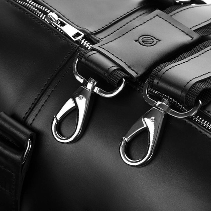 Torba podróżna za skóry naturalnej BRØDRENE smooth leather R20 czarny - min. zamówienie 20 / 50 / 100 szt.