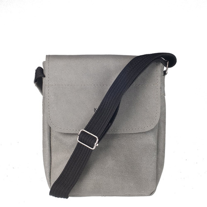 Torba skórzana KEMER S7 Ciemno szara - min. zamówienie 20 / 50 / 100 szt.