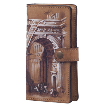 Portfel damski skórzany KEMER R6 Brązowy - min. zamówienie 20 / 50 / 100 szt.