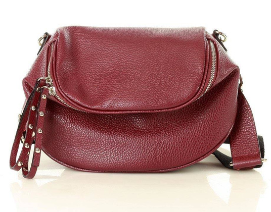 Torebka crossbody sport leather MARCO MAZZINI- bordowy - min. zamówienie 20 / 50 / 100 szt.