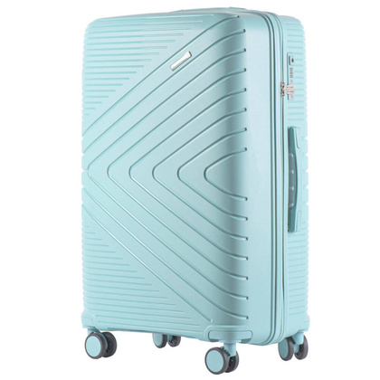 Duża walizka WINGS DQ181-04 Macaron Blue