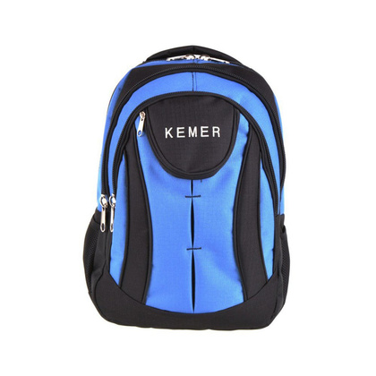 Plecak sportowy KEMER S110D Czarno niebieski - min. zamówienie 20 / 50 / 100 szt.