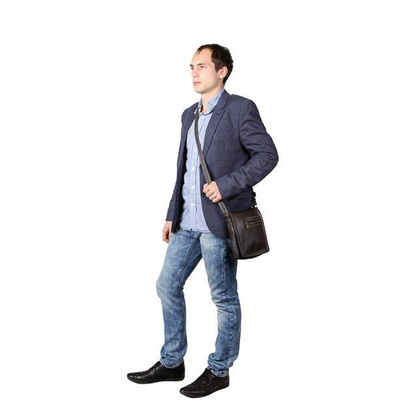 Torba skórzana na ramię KEMER VOOC Prestige EP4 czarny