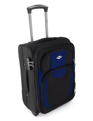 Mała kabinowa walizka PELLUCCI RGL 1003 S Czarno granatowa