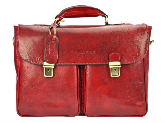 Teczka męska skórzana KEMER ART.2 Brązowa