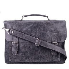 Torba skórzana KEMER TSM16 Antracyt - min. zamówienie 20 / 50 / 100 szt.