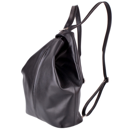 Plecak skórzany damski KEMER 1153-01 Czarny