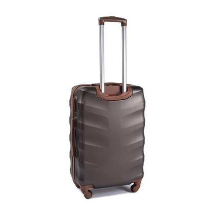 Średnia walizka WINGS 402 M Brązowa