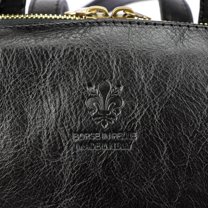 Plecak skórzany PELLUCCI 2002 Granatowy