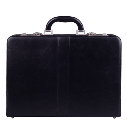 Neseser skórzany KEMER A7 Czarny - min. zamówienie 20 / 50 / 100 szt.