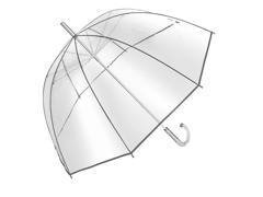 Parasol przeźroczysty w kształcie dzwonu KEMER