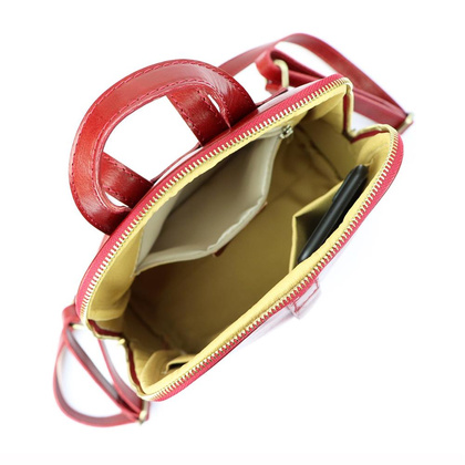 Plecak damski skórzany KEMER 2001 Czerwony