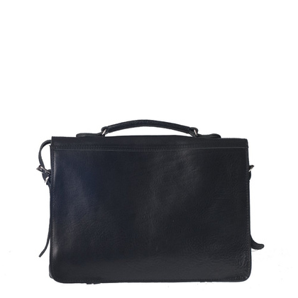 Torba na ramię skórzana KEMER B 890/JUCHT Czarna