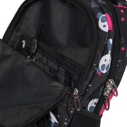 Plecak dziecięcy WINGS LOGO BP20-01 PANDA Czarna