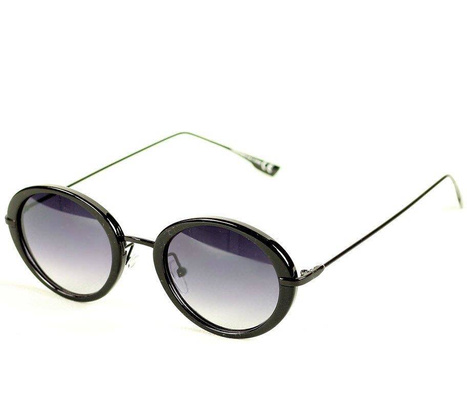 Okrągłe okulary przeciwsłoneczne MAZZINI LENONKI NEW czarny - min. zamówienie 20 / 50 / 100 szt.