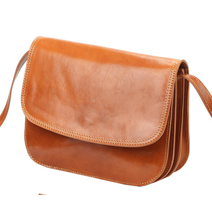 Torebka-listonoszka, skóra naturalna 