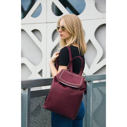 Plecak damski KEMER SOLIER FB38 Bordowy - min. zamówienie 20 / 50 / 100 szt.
