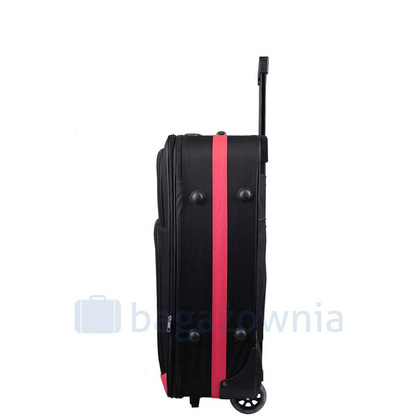 Średnia walizka PELLUCCI RGL 652 M Czarny / Czerwony