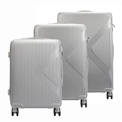 W zestawie 3 walizki Jony 029# x3 Z niebieski KEMER