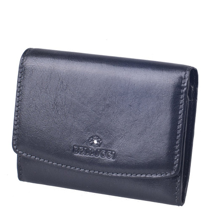 Portfel damski skórzany BELLUCCI D24/1 Czarny - min. zamówienie 20 / 50 / 100 szt.