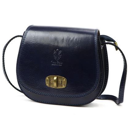 Torebka damska listonoszka, skóra naturalna