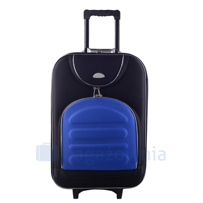 Średnia walizka PELLUCCI RGL 801 M Czarno Niebieska