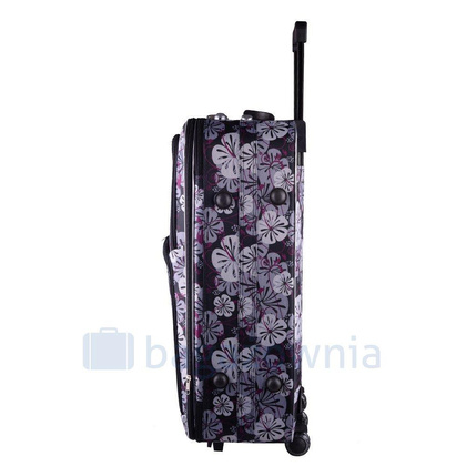 Zestaw Duża walizka PELLUCCI RGL 773 L + Kuferek L Czarno niebieska