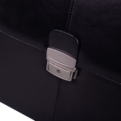 Teczka męska skórzana KEMER T5 Czarna - min. zamówienie 20 / 50 / 100 szt.